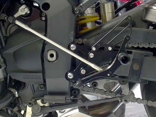 Sato Racing Yamaha YZF-R1 ('02-'03) Rear Sets [L] with reverse shift pattern