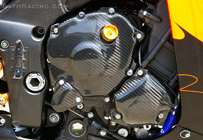 Sato Racing [R] Engine Cover set for Yamaha R1 ('09-'14)