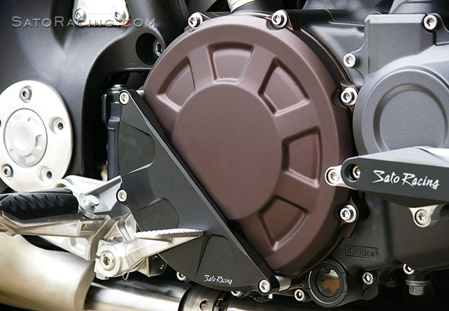 Yamaha VMAX 1700 with SATO RACING Clutch Cover Protector