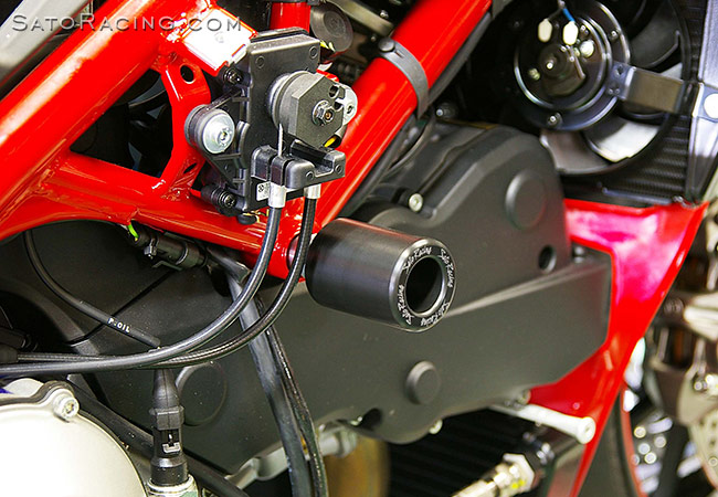 SATO RACING Ducati 1098-series Frame Sliders [L]-side