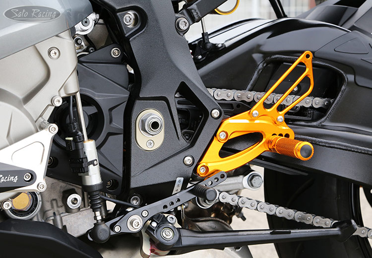 '17 BMW S1000RR with SATO RACING Rear Sets - [L]-side