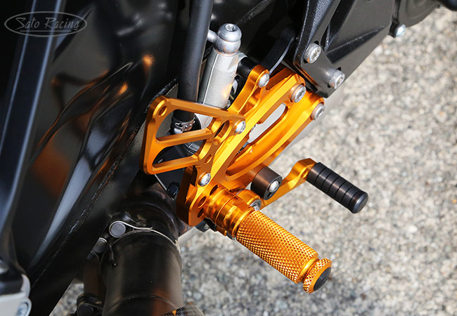 SATO RACING S1000R '17-'20 Rear Sets in GOLD - R-side