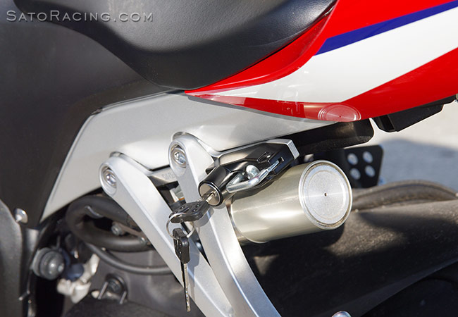 Honda cbr600rr helmet lock