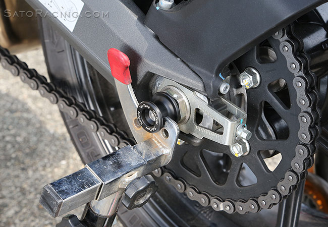 SATO RACING Spools for Ducati Scrambler and Monster 797 / 937