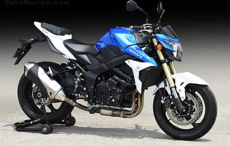 2015 Suzuki GSR750 (GSX-S750) with SATO RACING Rear Sets, Frame Sliders and other parts