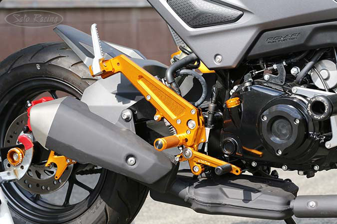 SATO RACING Honda Grom '16-'20 Rear Sets + Tandem Brackets - [R]-side