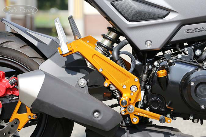 SATO RACING Honda Grom '16- Rear Sets + Tandem Brackets - [R]-side