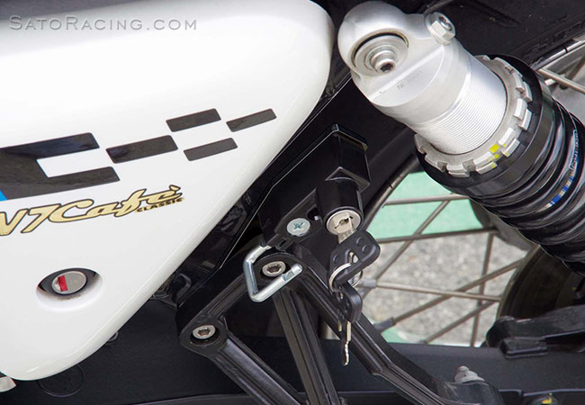 SATO RACING Helmet Lock for Moto Guzzi V7 and V7 II