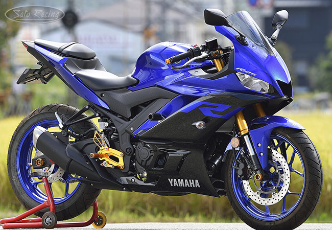 2019 Yamaha YZF-R3 with SATO RACING Frame Sliders and other parts
