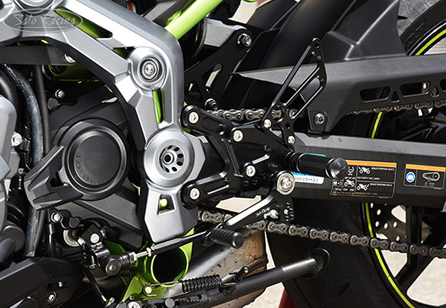 SATO RACING Z900 '17- Rear Sets [L]-side in Black