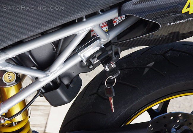 SATO RACING Helmet Lock for Ducati 1098-series and Hypermotard