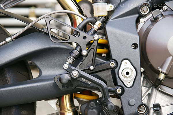 SATO RACING  Rear Sets - Triumph Daytona 675R ('11-'12)