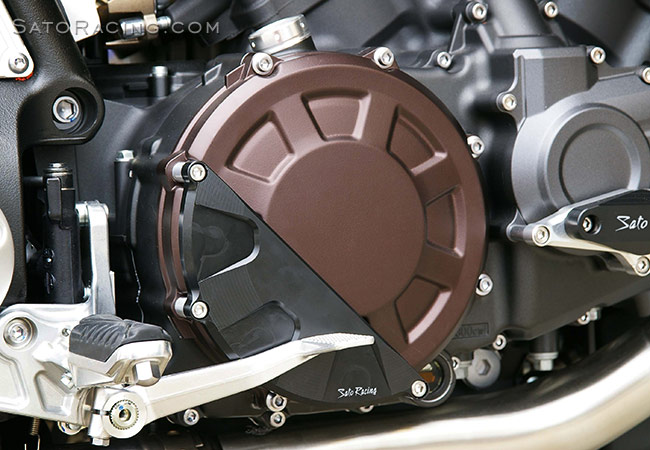 Yamaha VMAX 1700 with SATO RACING Clutch Cover Protector