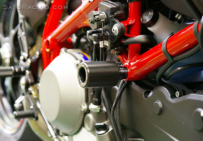 SATO RACING Ducati 1098-series Frame Sliders [L]-side