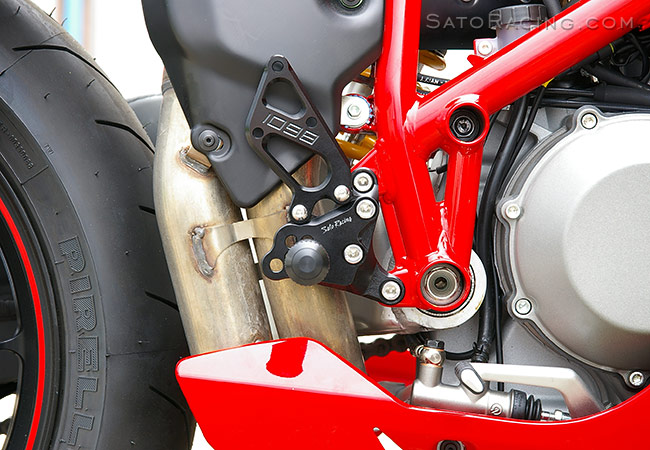 SATO RACING Ducati 848 / 1098 / 1198 'Type 1' Rear Sets - R-side