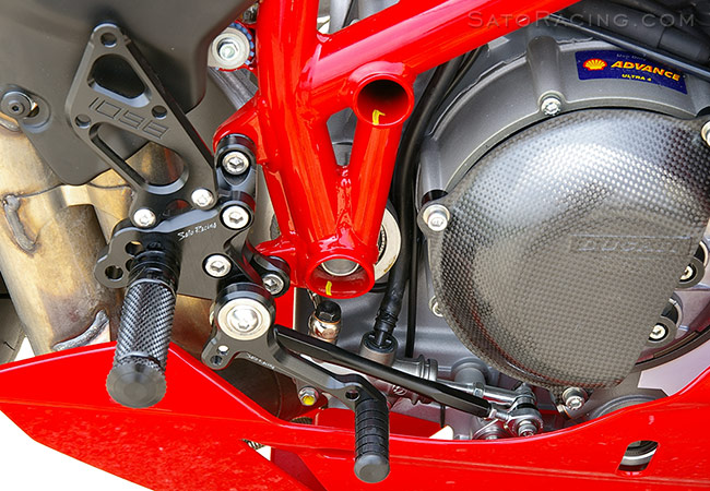 SATO RACING Ducati 848 / 1098 / 1198 Rear Sets type 2