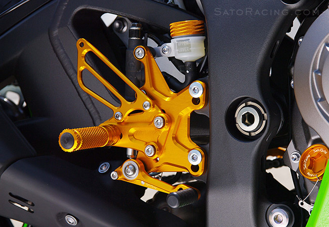 SATO RACING Rear Sets (R-side) for 2011-15 Kawasaki ZX-10R
