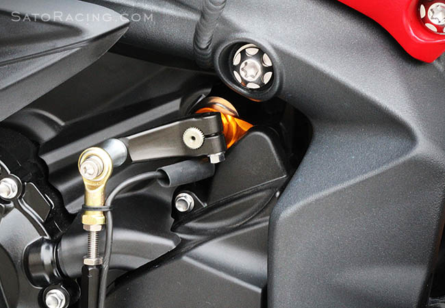 SATO RACING Triumph Daytona 675/765 ('13- ) / Street Triple '17- Shift Spindle Holder