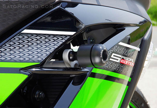 SATO RACING Frame Slider [R]-side for '13-'17 Kawasaki Ninja 300 / 250