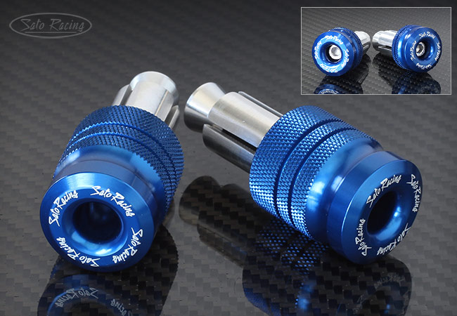 SATO RACING SHORT and LONG-style Handle Bar Ends [Blue] for Ducati / KTM, etc