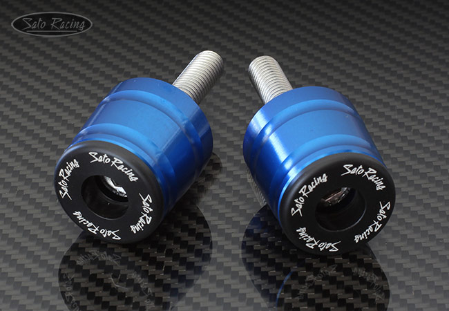 SATO RACING M10-size Handle Bar Ends for BMW in Blue
