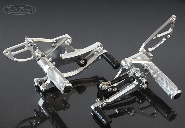 SATO RACING Rear Sets for BMW R nineT Pure in Silver