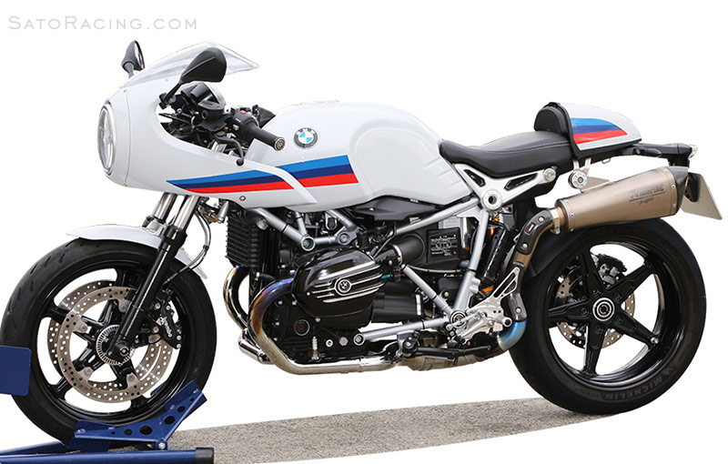 BMW R nineT Racer with SATO RACING Rear Sets and other parts