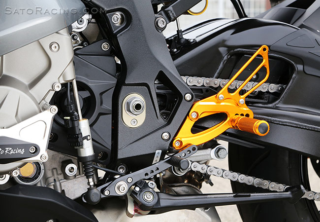 '17 BMW S1000RR with SATO RACING Rear Sets - [L]-side