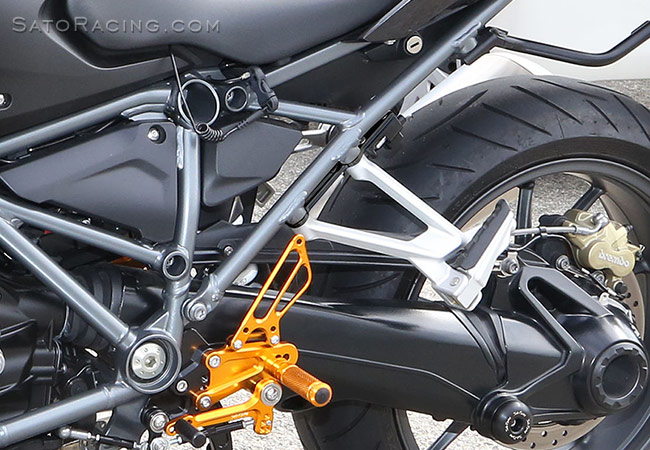 SATO RACING Helmet Lock on a '15 BMW R1200R