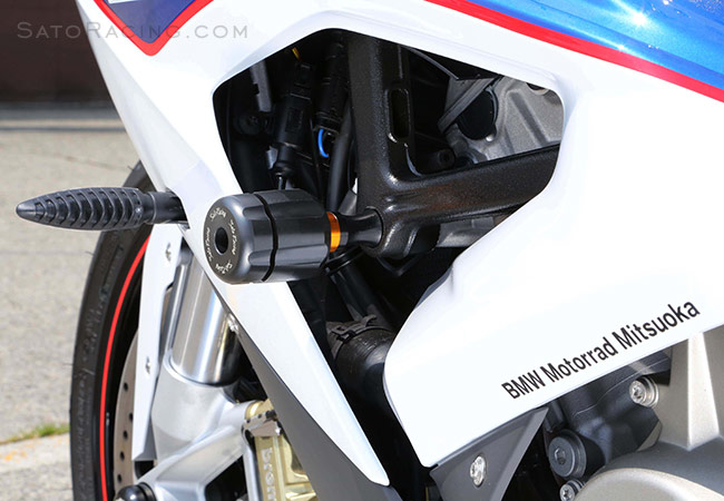 SATO RACING Frame Sliders for 2015-18 BMW S1000RR - L-side