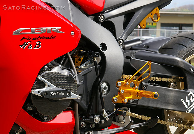 SATO RACING Rear Sets for 2008-16 Honda CBR1000RR - L-side