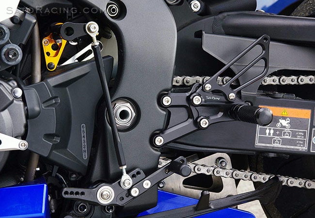 SATO RACING CBR1000RR/ABS 2008-16 Rear Sets [L]-side with optional Shift Spindle Holder
