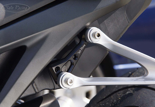 Sato Racing CBR1000RR ABS-type Street Hook [L]-side with stock passenger pegs attached