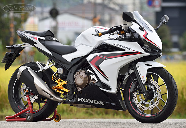 2019 Honda CBR500R with SATO RACING Engine Sliders and other parts