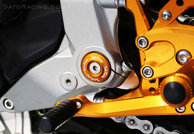 SATO RACING Frame Plug on a Ducati 1199 Panigale [L]-side