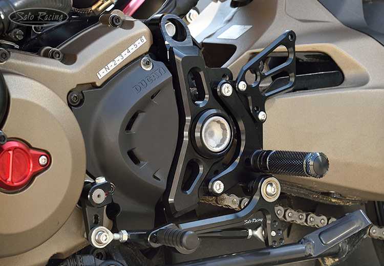 SATO RACING Ducati Monster 1200 R Rear Sets [L]-side in Black