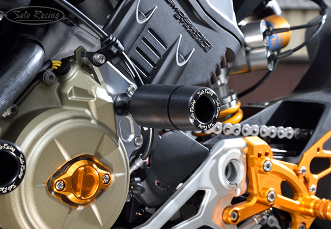 SATO RACING Ducati Streetfighter V4 Engine Sliders L-side
