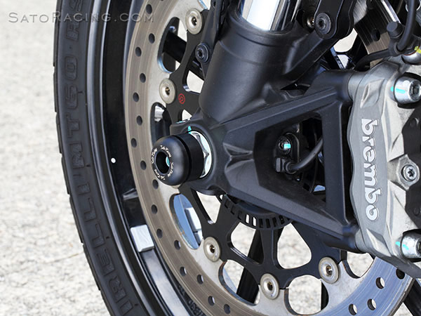SATO RACING Front Axle Sliders for Ducati Scrambler