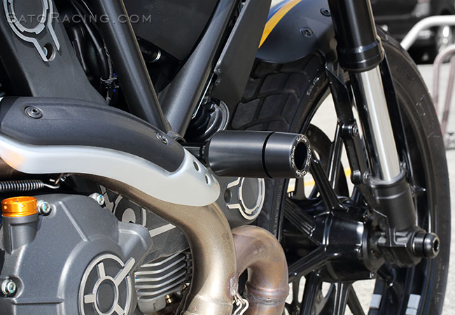 '15 Ducati Scrambler with SATO RACING Frame Sliders