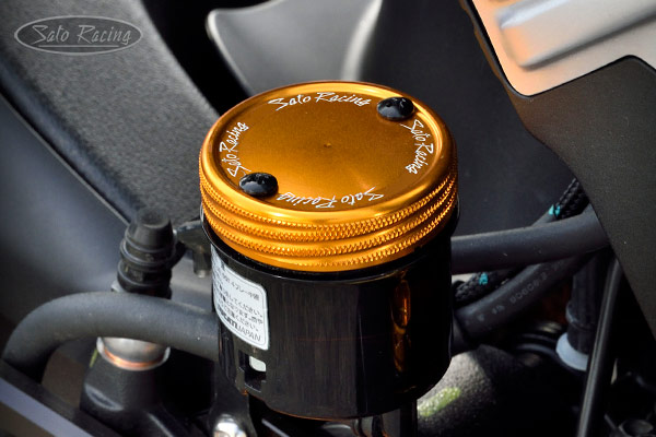 SATO RACING rear brake reservoir cap on an Ducati Diavel V4 SATO RACING rear brake reservoir cap on an Ducati Diavel V4