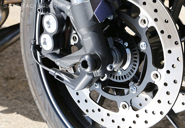 SATO RACING FZ-09 / MT-09 / XSR900 Front Axle Sliders