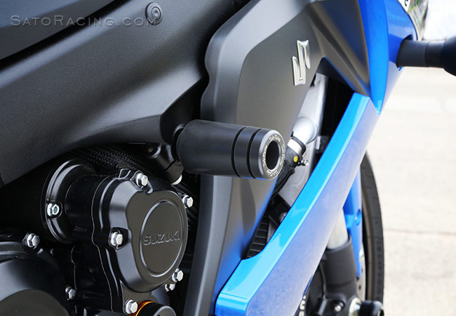 HTTMT Billet Aluminum Spike Frame Sliders – 2005-2006 Suzuki GSXR 1000