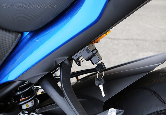 SATO RACING Helmet Lock for 2015-20 Suzuki GSX-S1000