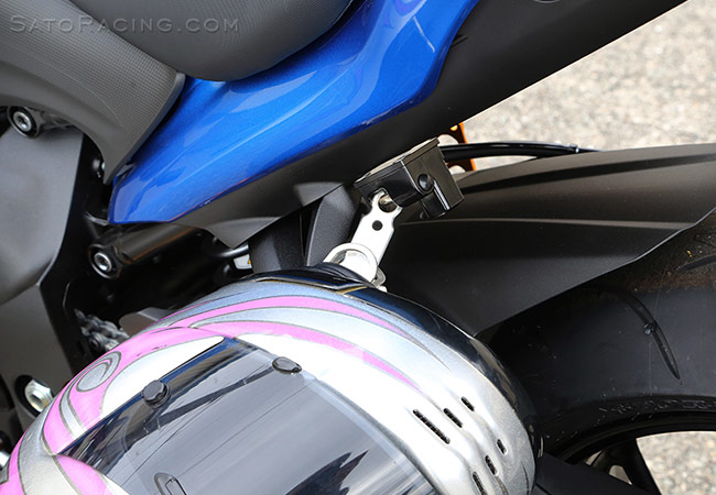 SATO RACING Helmet Lock for 2015-20 Suzuki GSX-S1000 with optional Helmet Anchor