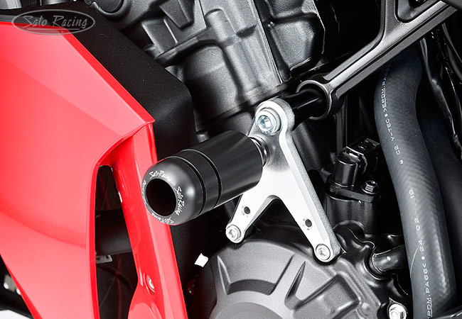 SATO RACING Engine Sliders [L]-side for 2024+ Honda CBR650R / CB650R with E-Clutch