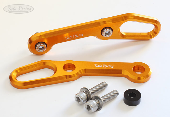 SATO RACING Honda CBR250R / 300R / 500R / CB750 Hornet Hooks in Gold SATO RACING Honda CBR250R / 300R / 500R / CB750 Hornet Hooks in Gold