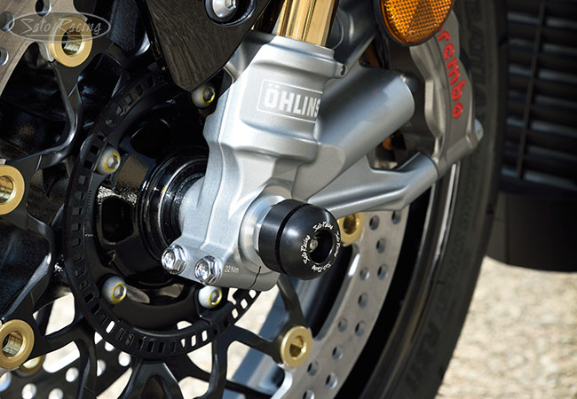 SATO RACING Front Axle Sliders for '20 Honda CBR1000RR-R - L-sde