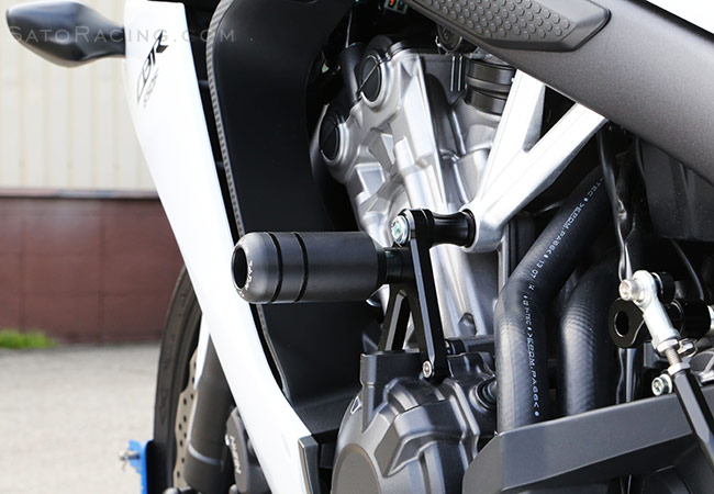 SATO RACING Frame Sliders part# H-650FS-BK [L]-side for Honda CBR650F / CB650F / CBR650R / CB650R