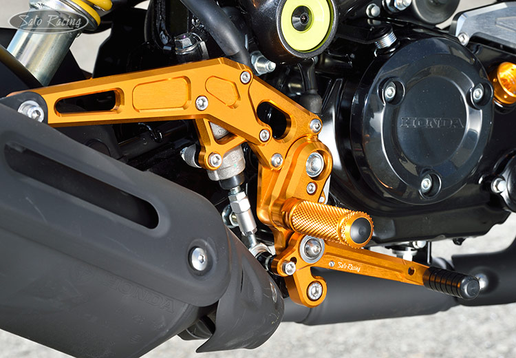 SATO RACING Rear Sets Tandem Brackets Honda GROM 22