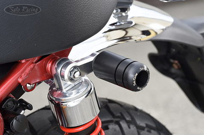 SATO RACING L-side 'Universal Position' Slider on a Honda Monkey 125